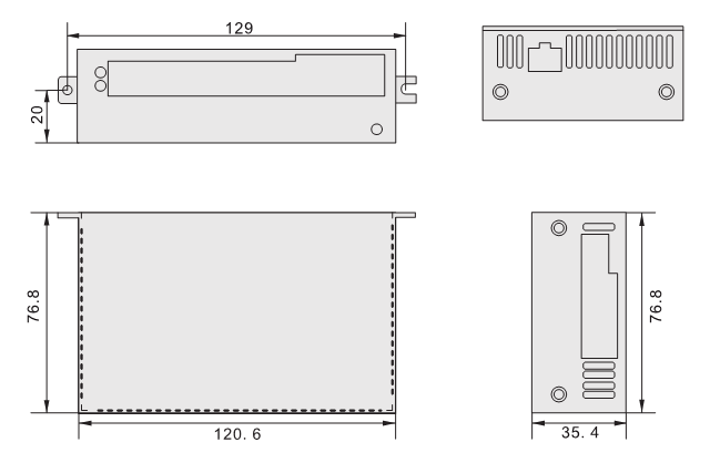 ESD830低压伺服91视频黄色APP下载二维码外形尺寸图