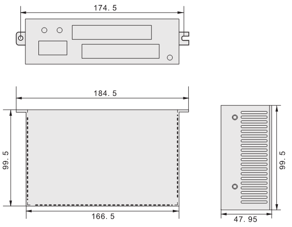ESD850低压伺服91视频黄色APP下载二维码外形尺寸图